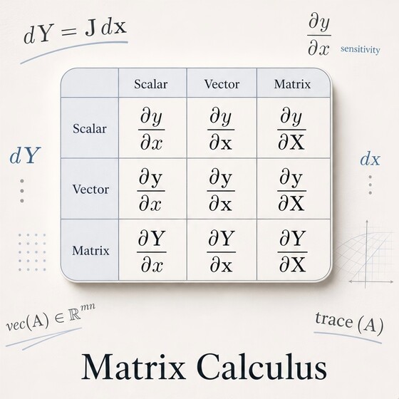 Matrix Calculus (Matrix Derivative, 矩阵求导教程)